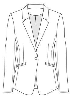 Oversized Blazers, Womens Blazer, Leather Blazer Jacket, Women Blazer, Flat Sketches, Blazer Women, Jacket Pattern Sewing, Jersey Jacket, Love Sewing