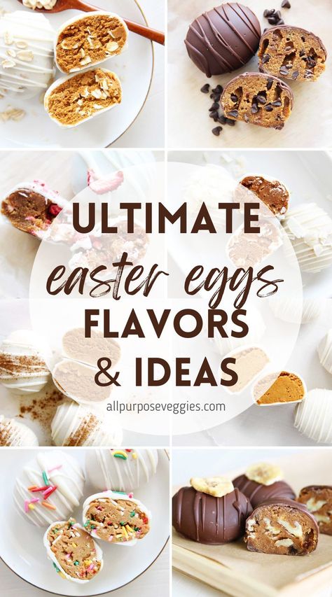 Easter is the perfect time to indulge in all things chocolate, and what better way to do so than with homemade chocolate peanut butter Easter eggs? That’s why I’ve put together a list of fun and easy chocolate Easter egg filling ideas to impress your friends and family! With these easy filling ideas, you can take your Easter eggs to the next level. #easter #eastertreats #eastereggs #easterrecipes Reeses Eggs, Chocolate Easter Eggs Recipe, Chocolate For Dipping, Greek Yogurt Peanut Butter, Homemade Chocolate Peanut Butter, Healthy Easter Treats, Recipe Low Calorie, Peanut Butter Easter Eggs, Dehydrated Strawberries