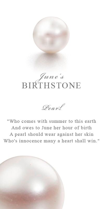 June's Birthstone: Pearl   www.advancedjc.com Zodiac Party, Jewellery Ads, Birth Month Stones, June Gemini, Thank You Happy Birthday, Ferrari Jacket, Happy June, Birthday Stone, Mothers Ring