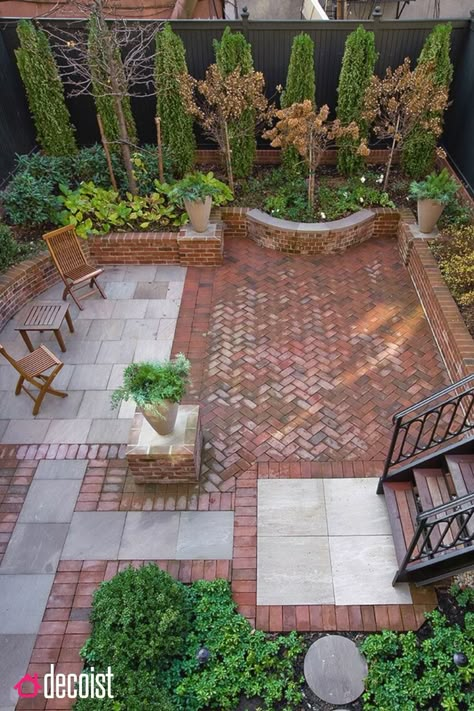 20 Charming Brick Patio Designs Patio House Ideas, Brick Patio, Small Patio Garden, Salalah, Brick Patios, Have Inspiration, Small Backyard Patio, Landscape Designs, Budget Backyard