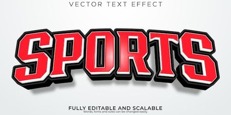 Sport text effect editable basketball an... | Free Vector #Freepik #freevector #sport-text #sports-text-effect #bold-text #bold Sports Lettering, Different Letter Fonts, Sports Typography, Clio Sport, Sports Fonts, Text Types, Font Graphic, Bold Text, Sports Day