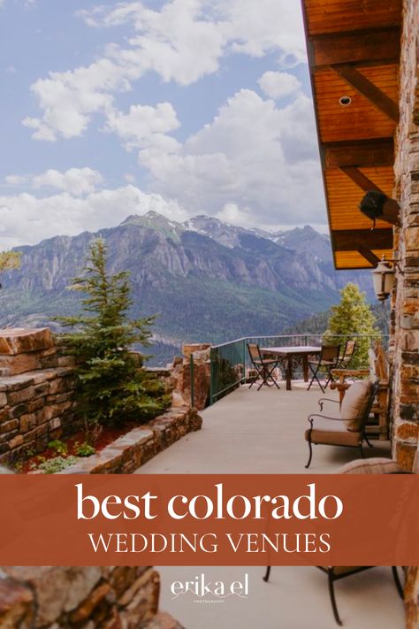 Whether you’re wanting to elope or have a larger, more traditional wedding day, there’s plenty of unique wedding venues in Southwest Colorado to choose from! This guide has all of my favorite venues to help you plan your Colorado wedding. For more elopement and wedding planning tips & information, visit erikaelphotography.com. Indoor Colorado Wedding Venues, Simple Colorado Wedding, Beautiful Places To Get Married, Fall Colorado Wedding, Pretty Place Chapel, Colorado Winter Wedding, Colorado Mountain Wedding Venues, Indian Wedding Venue, Chapel In The Woods