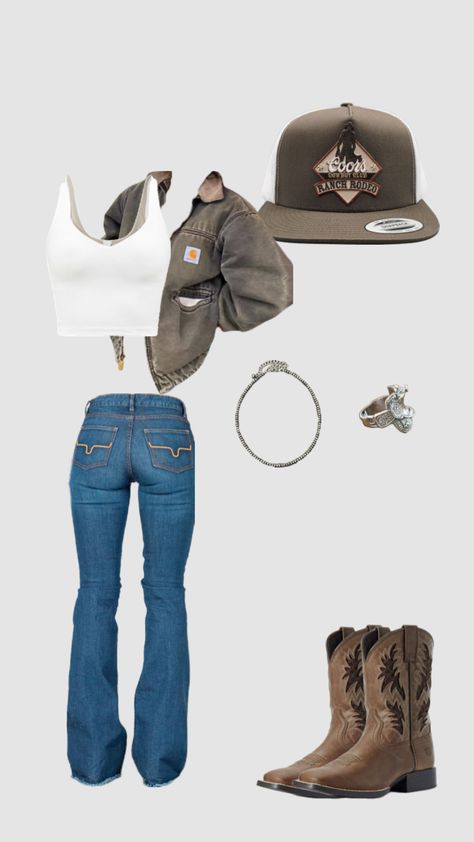 #countryvibes #countrygirl #countryaesthetic #countrymusic #countryside #country #rodeofit #western #westernaesthetic #westernfashion #westernfit #westernstyle #westernoutfit #westernvibes Country Outfits Women, Cute Cowgirl Outfits, Casual Country Outfits, Country Fits, Country Outfit, Cowgirl Style Outfits, Western Fits, Southern Outfits, Country Style Outfits