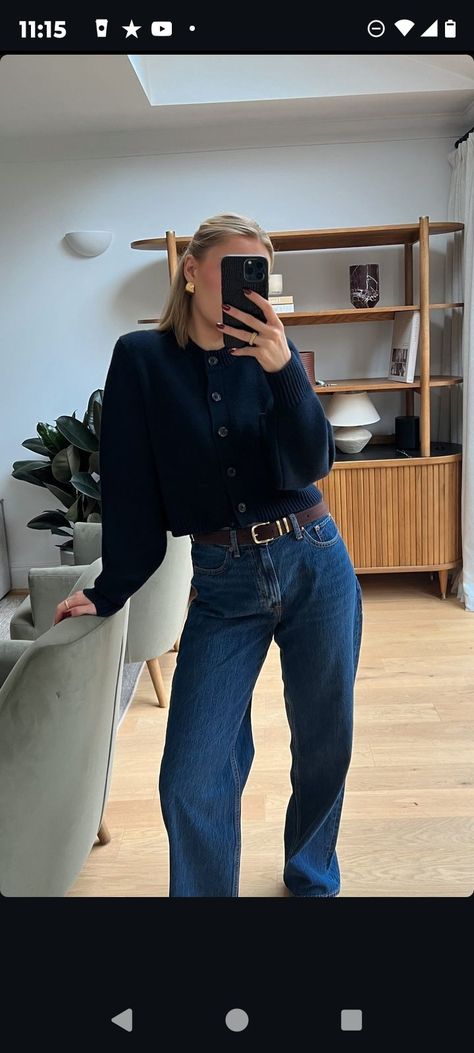 Elevated Casual Outfit, Denim Jeans Outfit, Office Fits, Jeans Outfit Winter, Corporate Outfits, Work Fits, Fall 24, Fall Fits, Fall Winter 2024