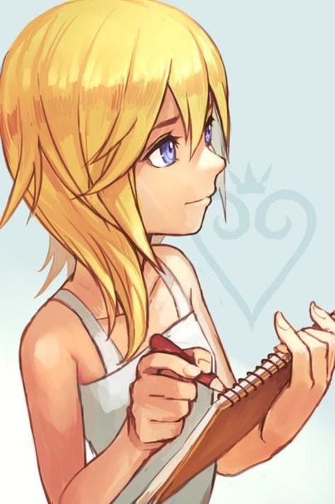 Namine Kingdom Hearts, Kingdom Hearts Namine, Kairi Kingdom Hearts, Kingdom Hearts Birth By Sleep, Kingdom Hearts Ii, Kingdom Hearts Fanart, Kingdom Hearts Art, Hold Hands, Kingdom Hearts 3