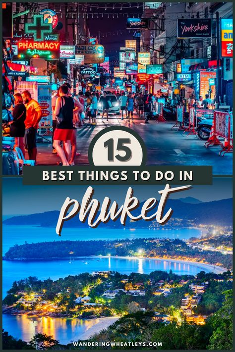 15 Best Things to Do in Phuket Thailand | places in Phuket | Thailand travel | activities in Phuket | attractions in Phuket | landmarks in Phuket | sights in Phuket | beaches in Phuket | where to eat in Phuket | temples in Phuket | Thailand temples | where to shop in Phuket | what to do in Phuket | diving in Phuket | places in Thailand | Phuket things to do | places to visit in Thailand | things to do in Thailand | attractions in Thailand | landmarks in Thailand | Asia travel | #Phuket #Thailand Phuket Temples, Puckett Thailand, Phuket Shopping, Thailand Attractions, Phuket Activities, Camping Packing Lists, Best Beaches In Phuket, Weekend Getaway Packing, Phuket Thailand Travel