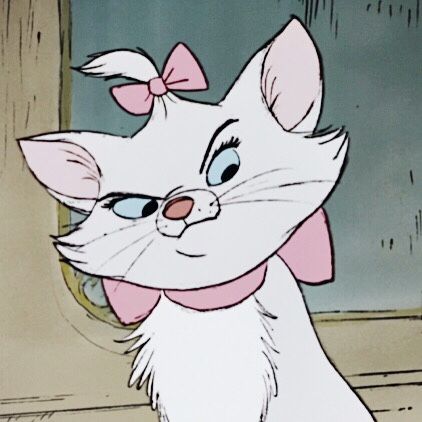 Marie Cat, Marie Aristocats, Disney Icons, The Aristocats, Old Disney, Disney Aesthetic, Cartoon Profile, Cartoon Icons, Vintage Cartoon