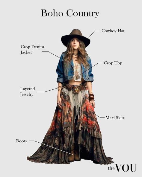 Stile Hippie Chic, Bohemian Fashion Style, Bohemian Outfits Summer, Look Hippie Chic, Dressing Tips, Boho Punk, Country Outfit, Look Boho Chic, Boho Country