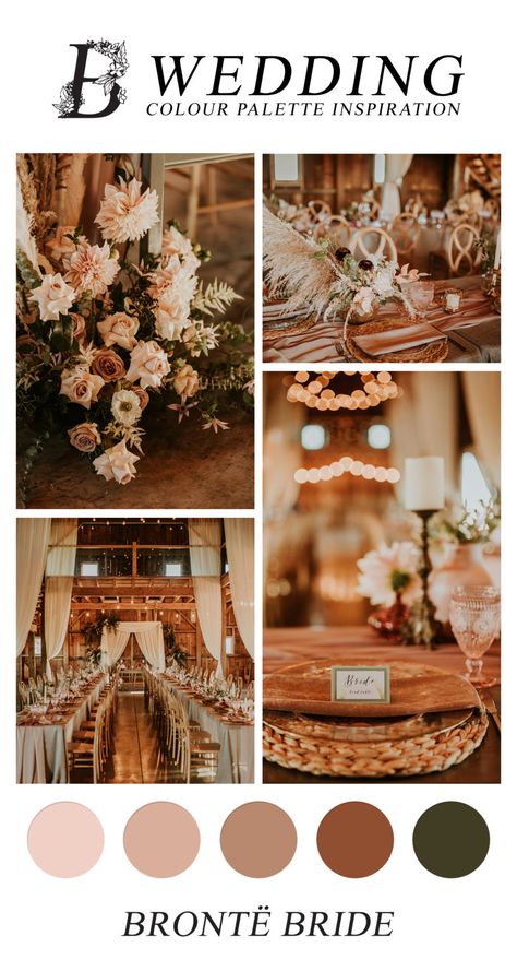 Boho Wedding Colours, Fall Boho Wedding Color Palettes, Summer Barn Wedding Colors, Summer Wedding Mood Board, Brown Country Wedding, Western Wedding Inspiration, Boho Wedding Colors, Rustic Bohemian Wedding, 10 Year Vow Renewal