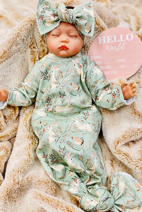 Baby Going Home Outfit Girl, Going Home Outfit For Baby Girl, Newborn Going Home Outfit Girl, Take Home Outfit Girl, Bunny Butterfly, Baby Going Home Outfit, Sage Background, Baby Girl Gown