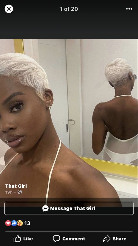 Low Burst Fade, Black Women Short Hair, Finger Waves Short Hair, Burst Fade, Short Shaved Hairstyles, Buzzed Hair, Women Short Hair, Natural Hair Short Cuts, Short Hair Black