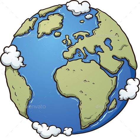 Cartoon earth. Vector clip art illustration with simple gradients. All in a single layer. EPS10 file included. Earth Sketch, Cartoon Earth, Globe Drawing, Earth Vector, Earth Tattoo, Planet Drawing, Earth Drawings, Earth Illustration, Earth Art