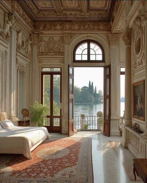 Old Money Italian House, Old Italian House Interior, Italian Villa Bedroom, Italian House Interior, Old Italian House, Private Jet Luxury, Italian Villa Interior, Room Inspo Bedroom, Italian Mansion