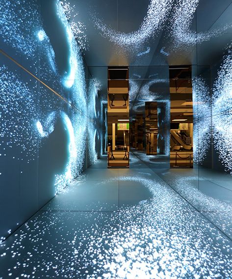 ASB glassfloor transforms floor and wall surfaces into vivid monitors Led Wand, Water Effect, Projection Mapping, Glass Floor, Venice Biennale, Installation Design, Wallpaper Art, Wall Installation, Interior Design Companies