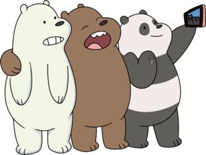 The Bears from We Bare Bears <3 Cartoon Characters Names, Trio Matching Pfp, Polar Bear Cartoon, Cartoon Drawing Ideas Easy, Trio Matching, 3 Cartoon, We Bear Bears, We Bare Bear, Cartoon Drawing Ideas