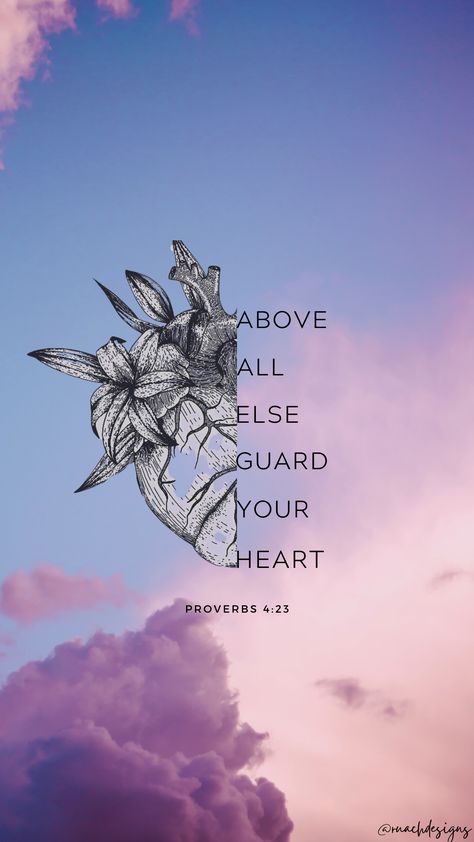 Gospel literal art and illustration Guard Your Heart Bible Verse, 16:9 Wallpaper Aesthetic, Bible Verse Illustration, Heart Bible Verse, Guard Your Heart Quotes, Ancient Egypt Pyramids, Say It Right, Positive Reminders, Proverbs 4:23