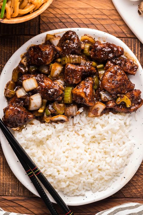 Chicken Black Pepper, Panda Express Fried Rice, Black Pepper Chicken Recipe, Copycat Panda Express, Panda Express Recipes, Pepper Chicken Recipe, Groceries List, Black Pepper Chicken, Recipes With Chicken And Peppers