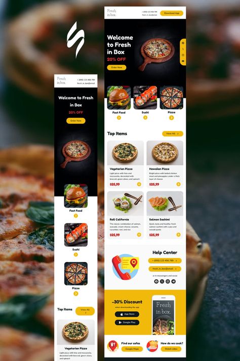 Explore our Food email templates to find just the right look for you. Create eye-catching templates that leave a lasting impact.🌠🌟 Follow us on Pinterest for design and marketing hacks! 📈💌 #food #foodemail #stripoemail #emailtemplatedesign #emaildesign #emailmarketing #emailmarketingdesign Promo Email, Marketing Email Design, Quick Salmon, Salmon Sashimi, Food Marketing, Holiday Emails, Email Template Design, Avocado Cream, Marketing Hacks