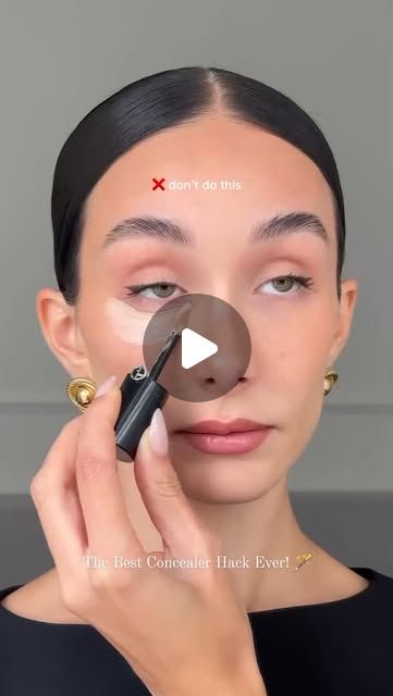 stylishbyamy on Instagram: "The best concealer hack ever by the beautiful @melisekrem 🪄 Save to recreate later ✨
.
.
.
.
#makeup #makeuphacks #makeuptutorial #concealer #concealerhack #concealertutorial 
Video Credit: @melisekrem" The Best Concealer, Best Concealer, Video Credits, Makeup Nails, Concealer, Makeup Tips, Makeup Tutorial, Good Things, Nails