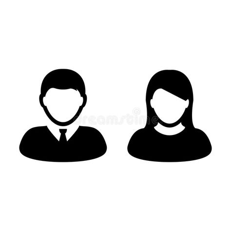 People Icon Vector Male and Female Person Profile Avatar stock illustration Male Female Icon, Female Sign, Person Profile, Male And Female Signs, Profile Avatar, Female Icon, People Icon, Female Avatar, Woman Illustration