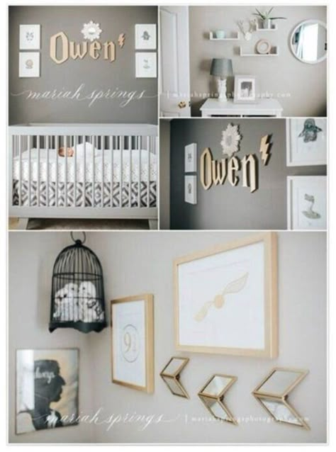 Harry Potter Nursery Theme, Harry Potter Baby Room, Harry Potter Baby Nursery, Baby Harry Potter, Harry Potter Bedroom Decor, Harry Potter Nursery, Harry Potter Room Decor, Harry Potter Bedroom, Baby Nursery Inspiration