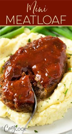 This easy Mini Meatloaf recipe can be made on a sheet pan or in muffin tins for a perfect portion-sized family dinner! Meatloaf Recipes For Two People, Single Serving Meatloaf, Meatloaf Mini Loaves, Ground Beef Mini Meatloaf, Bbq Mini Meatloaf, Mini Loaf Pan Dinner Recipes, Best Mini Meatloaf Recipes, Personal Meatloaf Recipe, Meatloaf For One Person