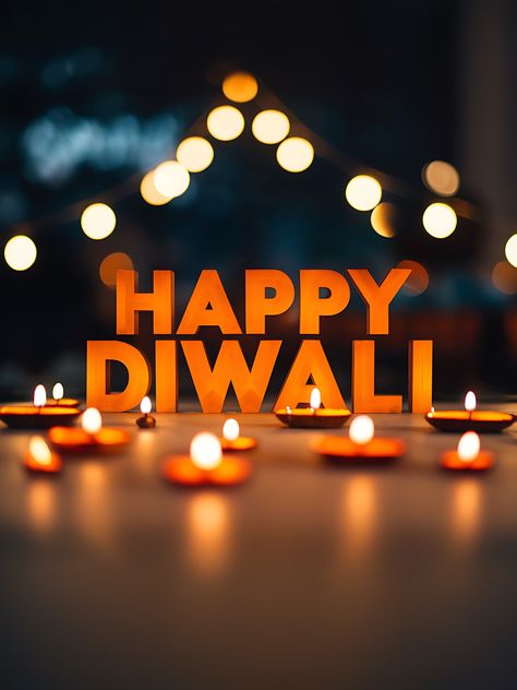 Free Happy Diwali Bokeh Photo Diya Background, Deepavali Greetings Cards, Diwali New Year, Hindu Festival Of Lights, Happy Deepavali, Diwali Design, Diwali Pictures, Wallpapers Posters, Balloon Background