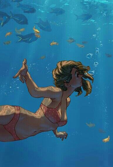 In Water Reference Drawing, Someone Underwater Drawing, Underwater Effect Drawing, Swimming Drawing Poses, Water On Skin Drawing, How To Draw Someone In Water, Swimming Reference Drawing, Swimming Poses Reference Drawing, Under Water Art Illustration