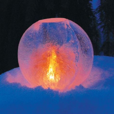 Ice Globe Lantern Kit Ice Globe Lanterns, Ice Candle, Globe Lantern, Ice Globes, Outdoor Walkway, Contemporary Metal Wall Art, Outdoor Thermometer, Candle Making Kit, Outdoor Fan