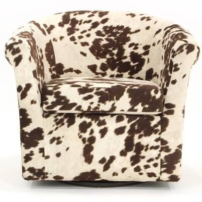 Cowhide Chair, Spa Colors, Western Bedroom Decor, My Bedroom Ideas, Swivel Club Chairs, Cowhide Print, Western Bedroom, Swivel Barrel Chair, Swivel Accent Chair