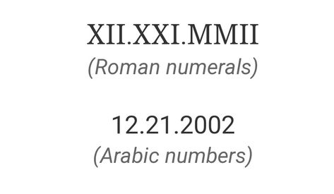 Roman Numerals, Tattoos