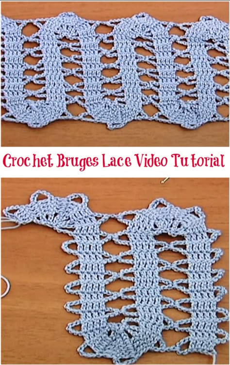 Bruges Lace Crochet, Punto Fair Isle, Perfect Video, Bruges Lace, Knitting Patterns Free Scarf, Lace Tape, Learn How To Crochet, Irish Lace, Fabric Yarn