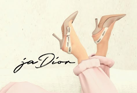 DallasGirl — J’adior Heeled Slingbacks - New Mesh Thank you to... Ts4 Shoes, Sims Shoes, Sims 4 Tsr, Sims 4 Traits, The Sims 4 Pc, Cc Shoes, Sims 4 Cc Shoes, Timeless Shoes, Tumblr Sims 4