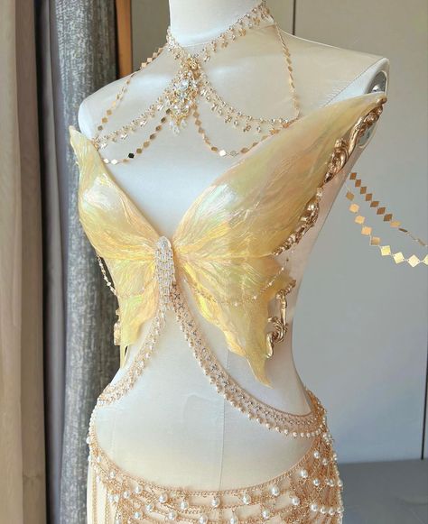 Corset Bra Top, Mermaid Corset, Resin Mermaid, Butterfly Resin, Top Cosplay, Corset Bra, Fairy Fashion, Fairytale Dress, Mermaid Fashion