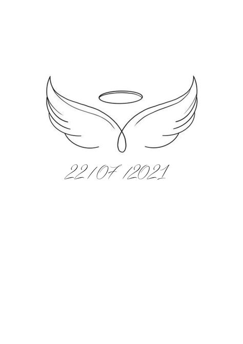 Date With Wings Tattoo, Date Tattoo Design, Angel Wing Tattoo, Date Tattoo, Teacup Tattoo, Date Tattoos, Angel Wings Tattoo, Wing Tattoo, Wings Tattoo