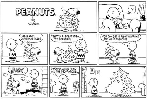 Dec 15, 1991 Christmas Comics Cartoon, Christmas Comic Art, Peanuts Art, Comic Christmas, Peanuts Snoopy Comics, Charlie Brown Wallpaper, Snoopy Comics, Christmas Comics, Snoopy Cartoon