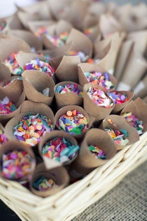 Rustic Wedding Decorations, Confetti Cones, Wedding Exits, Boda Mexicana, בר מצווה, Bridal Musings, Mexican Wedding, Wedding Confetti, Summer Diy