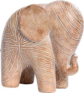 Kakizzy Elephant Statue Decor, African Animal Sculpture for Home Decor Office Shelf Decoration, Cute Resin Imitation Wood Color Elephant Figurines Bookshelf Decor Gift for Family Friends (1 Pack, Big) Elephant Statue Decor, Statues Home Decor, Office Study Room, Decor Bookshelves, Living Room Shelf, Shelf Office, Sculpture Home Decor, Elephant Ornament, Room Shelf