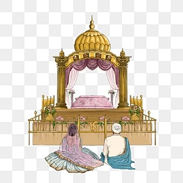 Gurudwara Clipart, Gurudwara Illustration, Anand Karaj Illustration, Sikh Couple Illustration, Guru Amar Das Ji, Couple Punjabi, Sikh Couple, Indian Wedding Rituals, Couple Indian