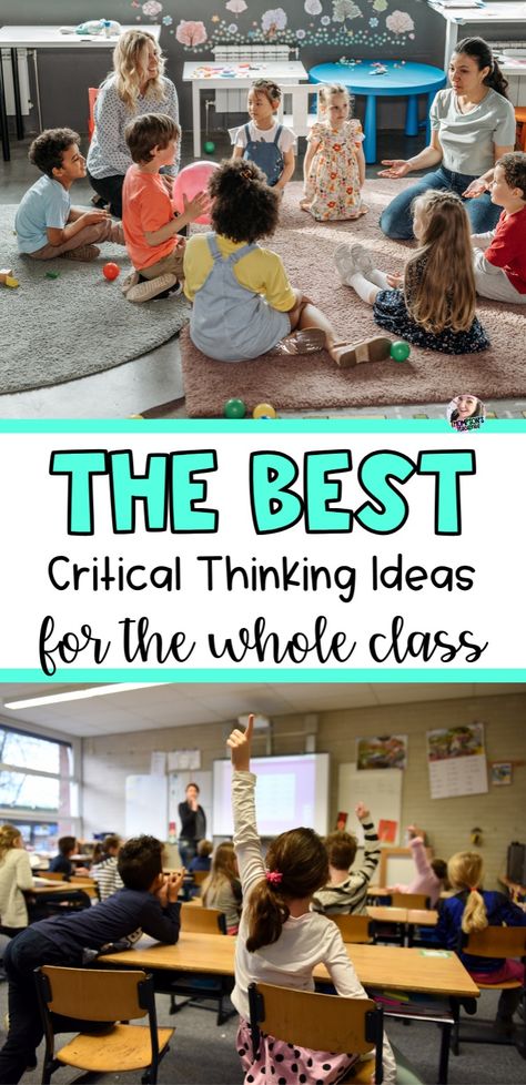 Boost critical thinking skills in your elementary classroom with our engaging activities! From riddles to puzzles, these brain breaks are perfect for 1st, 2nd, and 3rd graders. Foster creativity and problem-solving abilities with fun school ideas that require no worksheets. Transform learning into an exciting adventure with our collection of critical thinking exercises. Try them now and watch young minds thrive! Fun Brain Breaks, Brain Break Activities, Classroom Engagement, Early Finisher Activities, Glow Day, Thinking Games, Study Activities, Get To Know You Activities, Critical Thinking Activities