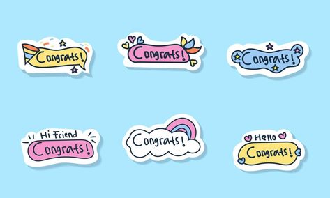 congratulations illustration sticker Congratulations Illustration, Vector Free Download, Vector Photo, Vector Art, Vector Free, Clip Art, For Free, Photo And Video, Design