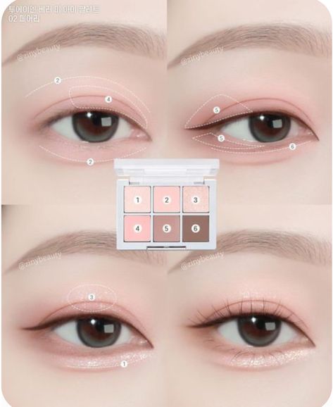 Mata Hooded, Membentuk Alis, Bentuk Alis, Korean Makeup Tips, Mekap Mata, Peach Makeup, Korean Makeup Tutorials, Inspo Poses, Cute Eye Makeup