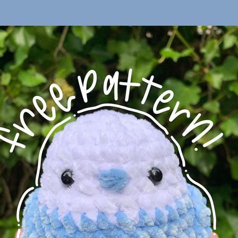 Amigurumi crochet pattern on Instagram: "Pattern and design by @amigurumorgan 🌷 When publishing your works, please indicate the designer of the pattern" Parakeet Crochet, Crochet Parakeet, Melting Pattern, Blue Amigurumi, Projek Mengait, Bird Crochet, Crochet Bird Patterns, Quick Crochet Patterns, Crochet Birds