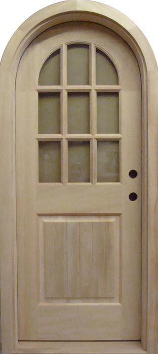 G120RT Round Top Glass Panel Door - YesterYear's Vintage Doors Sliding Track Doors, Round Top Door, Farm Front Door, Arched Exterior Doors, Track Doors, Front Door Options, Arch Doors, Arched Front Door, Cottage Front Doors