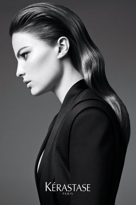 Slicked Back Hairstyles, Wet Look Hair, Kerastase Hair, Hair Photography, Editorial Hair, Slicked Back Hair, Beauty Shoot, Beauty Advice, Sleek Hairstyles