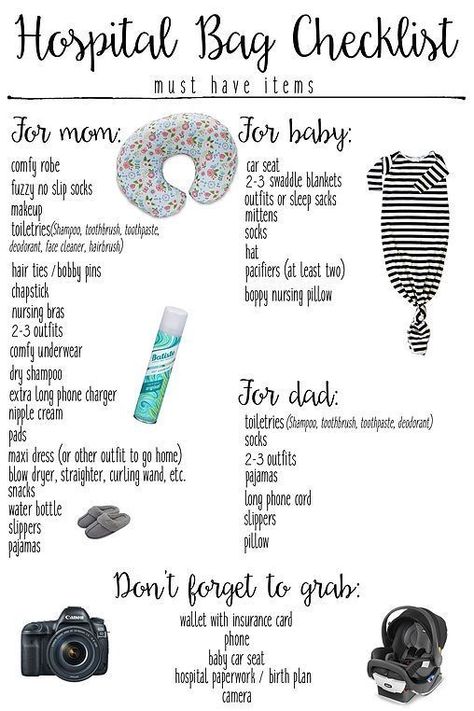 Hospital bag checklist Baby Hospital Bag Checklist, Hospital Checklist, Hospital Bag For Mom To Be, Pregnancy Hospital Bag, Baby Trivia, Baby Hospital Bag, Newborn Baby Tips, Bag Checklist, Hospital Bag Checklist