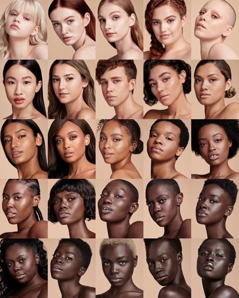 Skin Tone Chart, Human Skin Color, Face Anatomy, Campaign Photography, New York Beauty, Cosmetics Photography, All Natural Skin Care, Instagram Filters, Natural Skin Care Routine