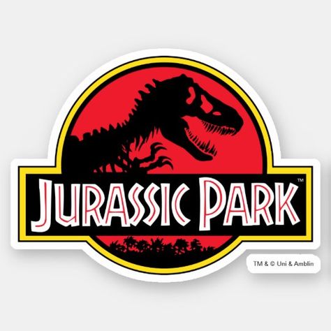 Imprimibles Jurassic Park, Jurassic Park Car, Jurassic Park Costume, Tea Leoni, Jurassic Park Logo, Jurassic Park Movie, Dinosaur Stickers, Logo Stickers, Vinyl Bumper Stickers