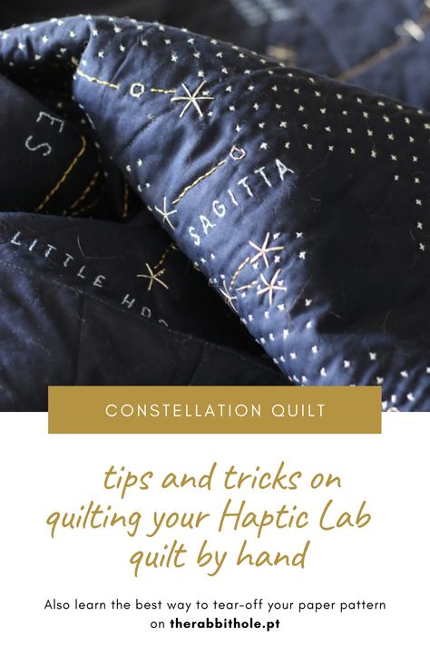 Haptic Lab Quilt, Constellation Embroidery Pattern, Haptic Lab Constellation Quilt, Constellation Quilt Pattern, Moon Quilt Pattern, Celestial Quilt, Constellation Nursery, Quilt By Hand, Celestial Bedroom