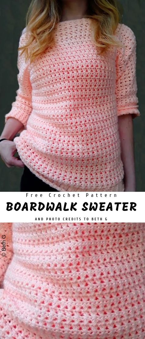 Crochet Sweater Free, Black Crochet Dress, Irish Crochet Dress, Crochet Sweater Pattern Free, Crochet Clothes For Women, Sweater Crochet, Haken Baby, Crochet Dress Pattern, Crochet Woman